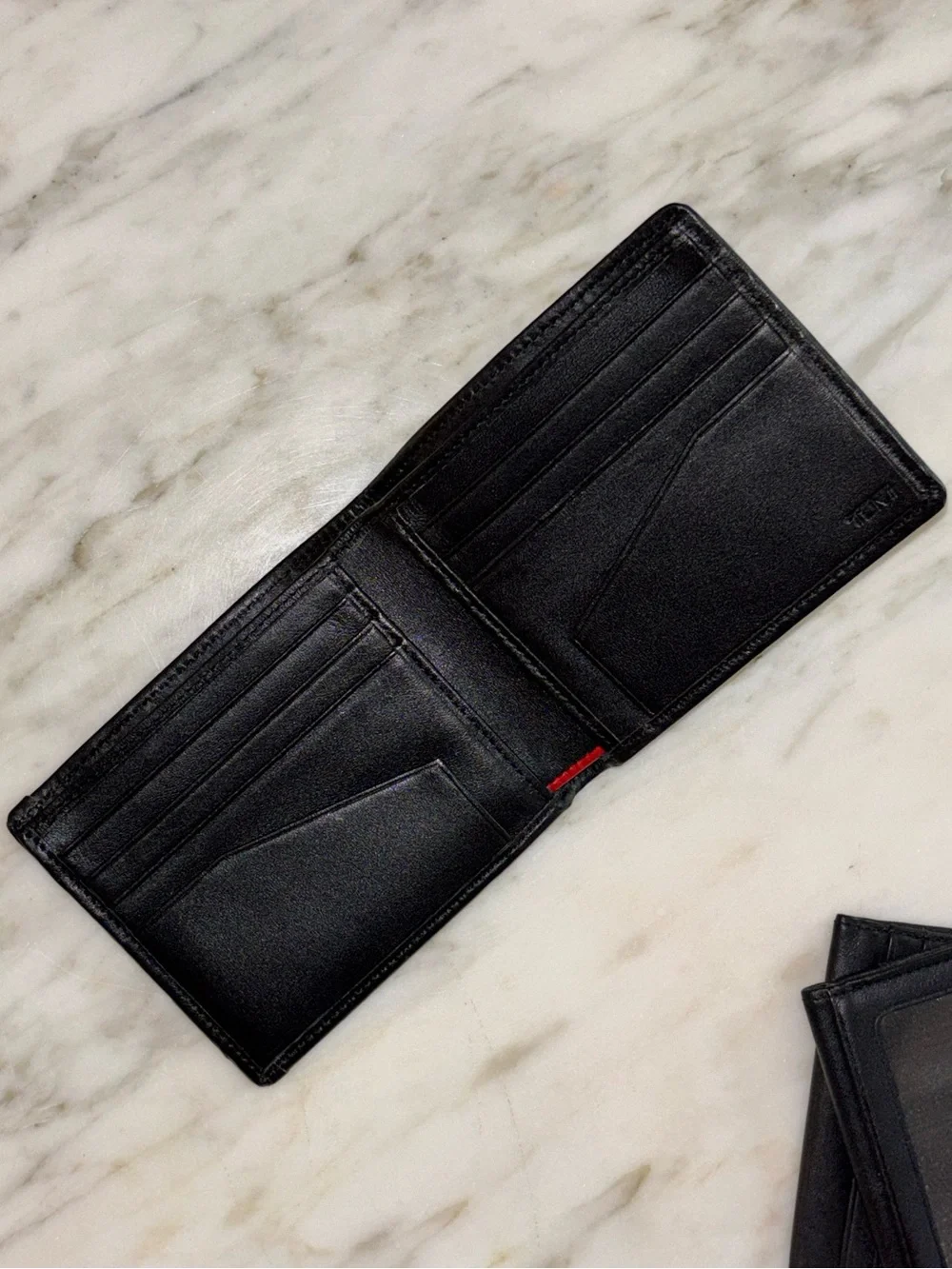 TUMI Alpha Ballistic Nylon Leather 3 Piece Bifold Wallet Gift Set w/ Box Black